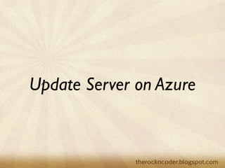 Update Server on Azure
 