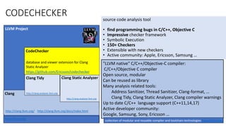 CodeChecker Overview Nov 2019 | PPTX