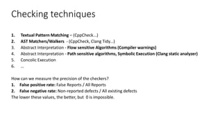CodeChecker Overview Nov 2019 | PPTX