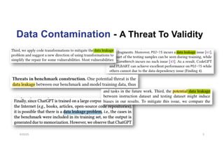 Data Contamination - A Threat To Validity
6/20/25 3
 