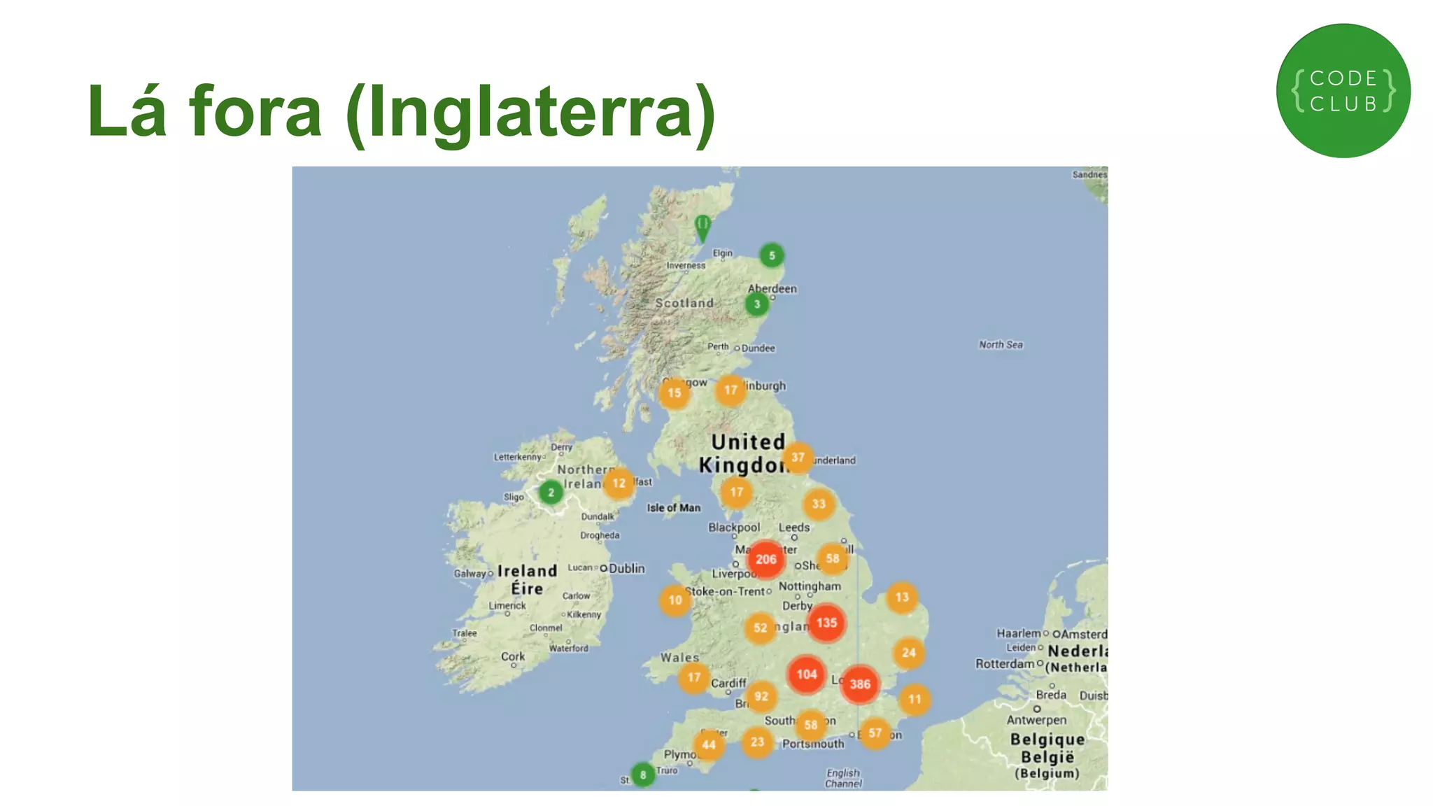 Lá fora (Inglaterra)

 