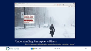 Understanding Atmospheric Rivers
http://commercedataservice.github.io/tutorial_mapbox_part1/
CodeConf LA 2016 July 27 - 29 24
 