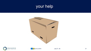 27
your help
CodeConf LA 2016 July 27 - 29
 