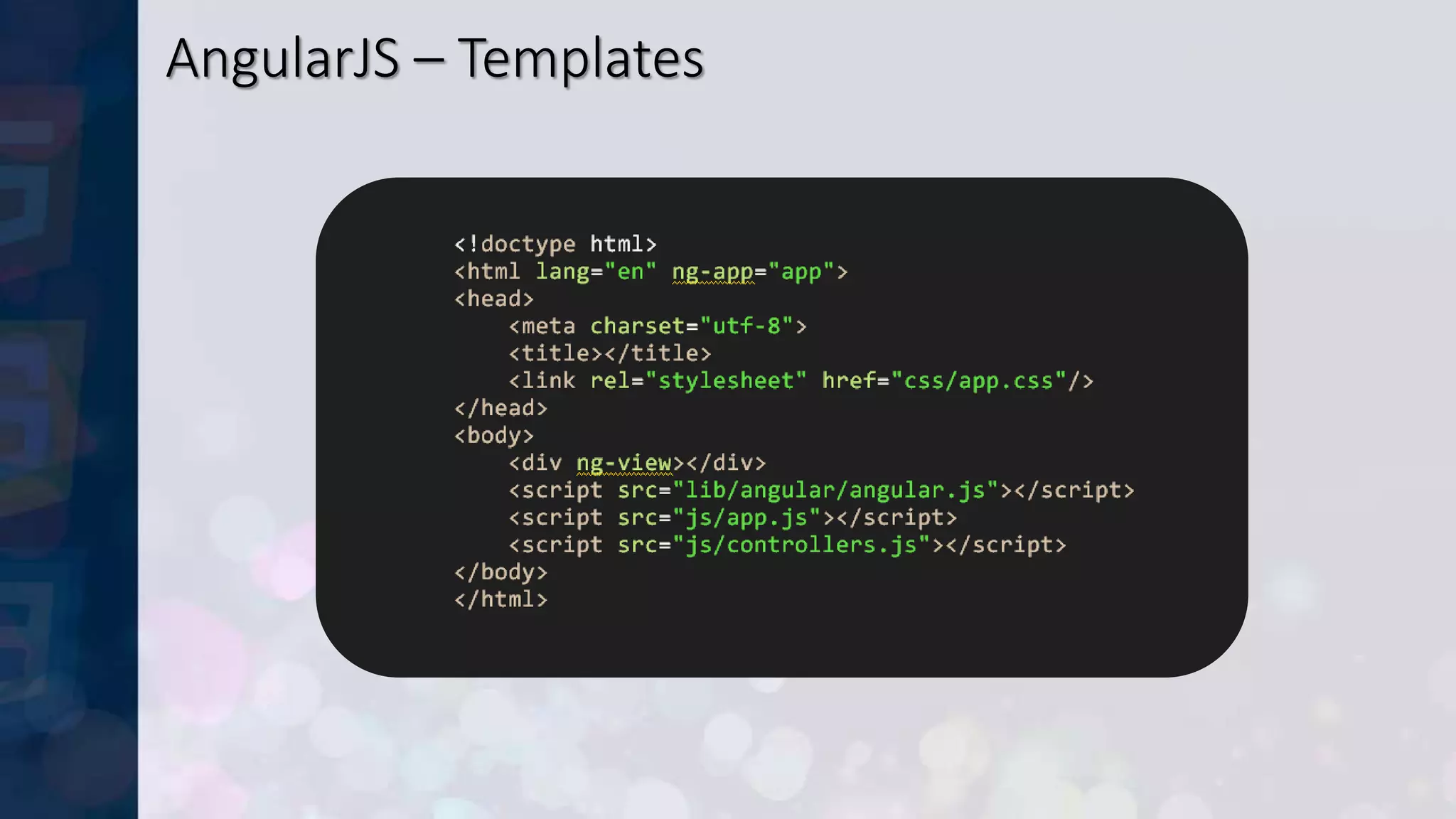 AngularJS – Templates
 