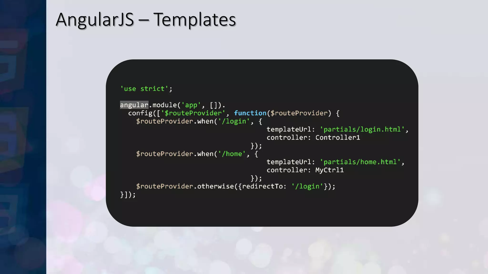AngularJS – Templates
 