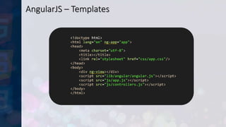 AngularJS – Templates
 