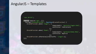 AngularJS – Templates
 