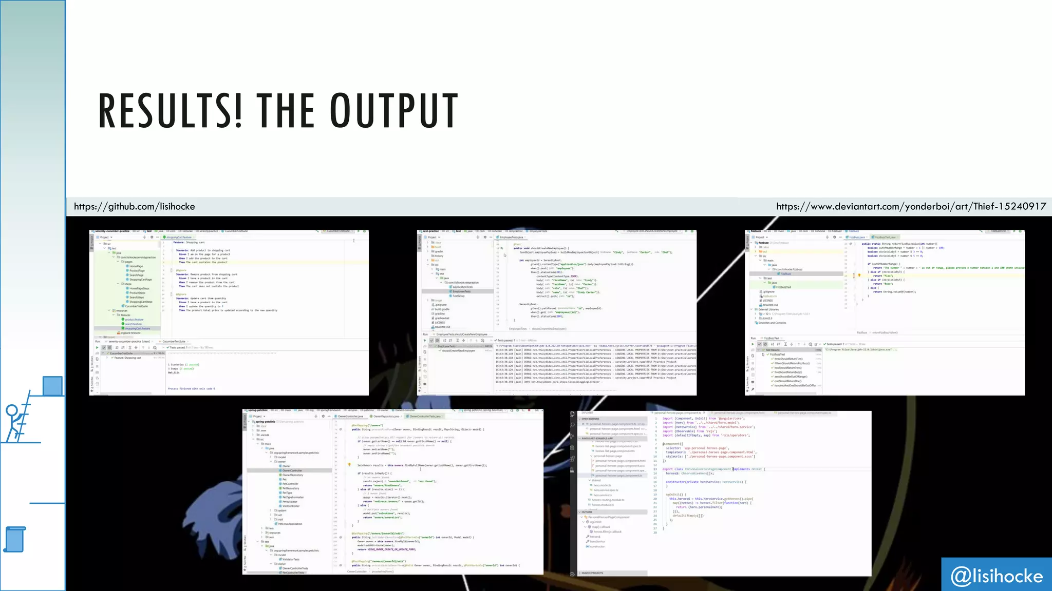 @lisihocke
RESULTS! THE OUTPUT
https://www.deviantart.com/yonderboi/art/Thief-15240917https://github.com/lisihocke
 
