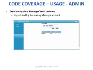 Code Coverage Web Application | PPT