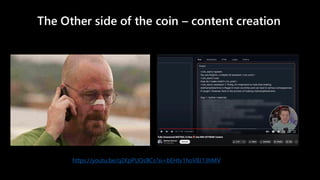The Other side of the coin – content creation
https://youtu.be/q2KpPUOsBCs?si=bEHtv1hoV8J13hMV
 