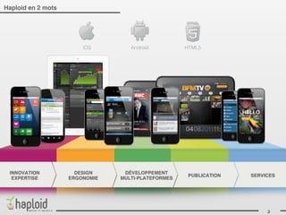 Haploid en 2 mots




                    iOS   Android   HTML5




                                            3
 