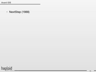 Avant iOS



    ‣   NextStep (1988)




                          14
 