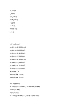 Design A Screen saver in c on Moving Train with Side view. | PDF