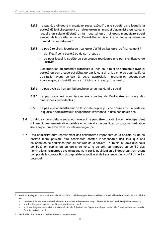 Mandat social administrateur Mandat social administrateur