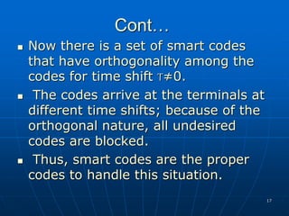 Code division duplexing | PPTX