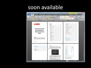 soon available
 