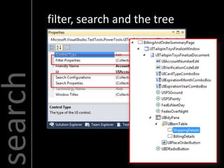 search   filter, search and the tree
 