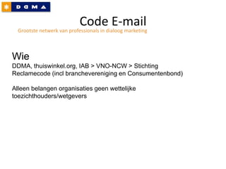   Reeds bestaande commissies en events