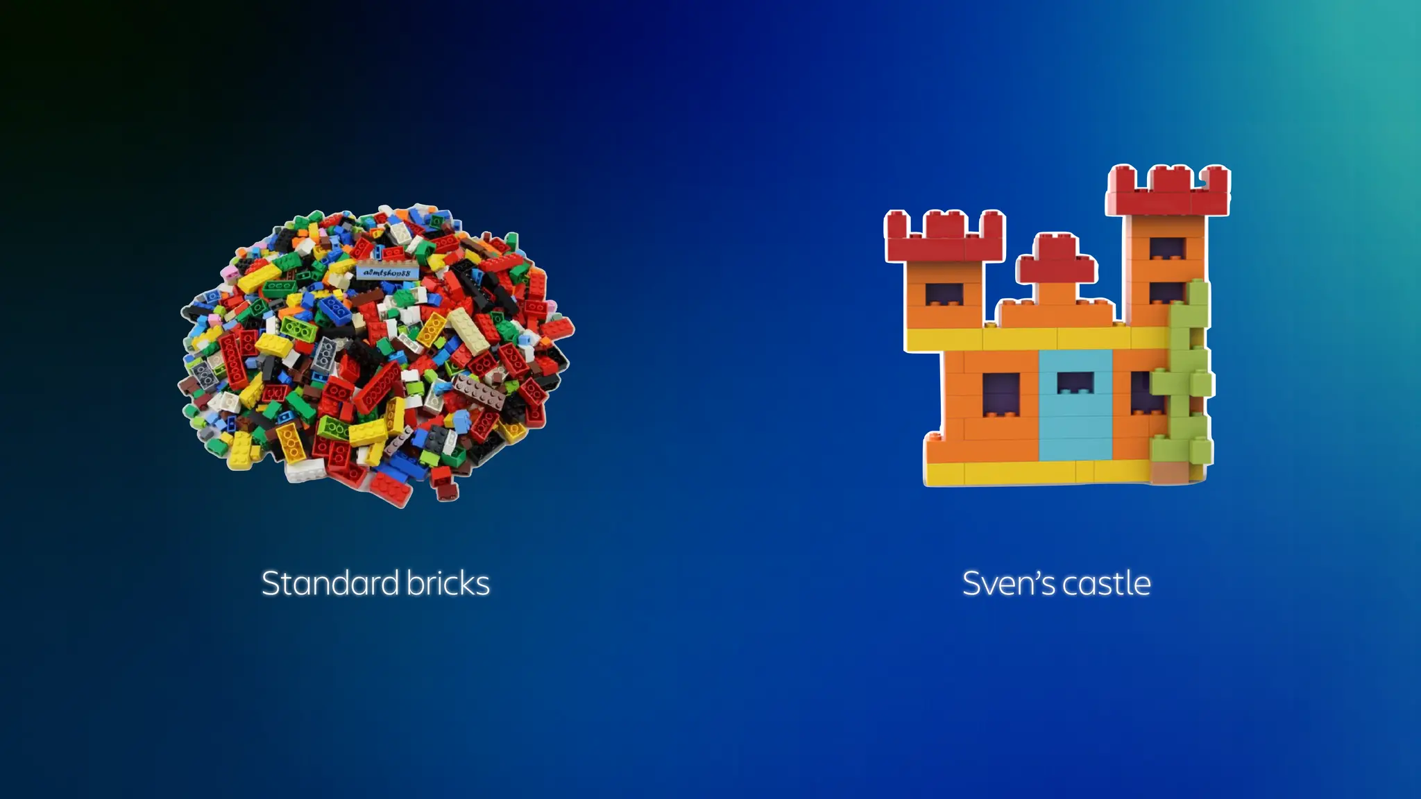 Standard bricks Sven’s castle
 