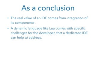 CodeFlow, an advanced IDE for Lua | PDF