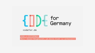 Code for Germany – Slidedeck Dez. 2014