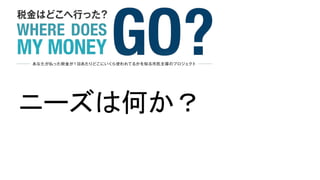 ニーズは何か？
 