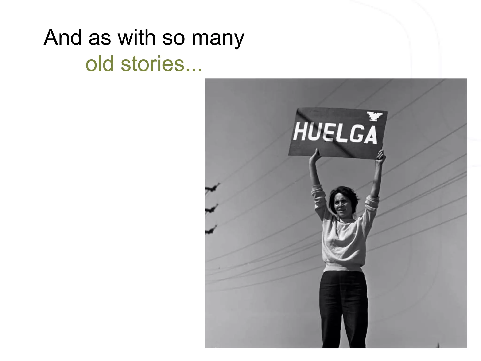 And as with so many 
old stories... 
 