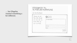 … but Slagelse
wanted something a
bit different.
 