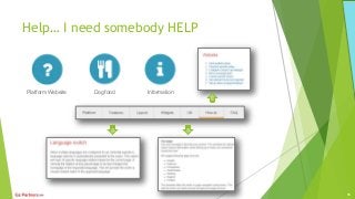 Help… I need somebody HELP
Platform Website Dog food Information
16
 