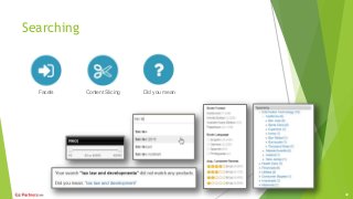 Searching
Facets Content Slicing Did you mean
42
 