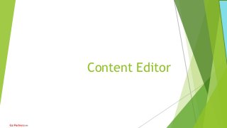 Content Editor
 