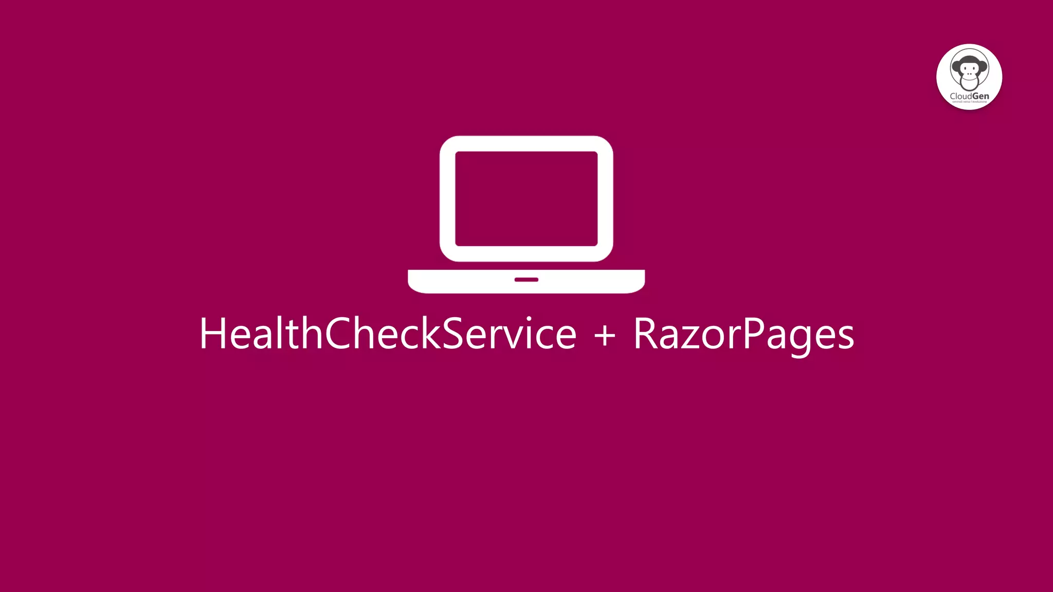 HealthCheckService + RazorPages
 