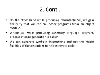 Code Generation | PPTX | Programming Languages | Computing