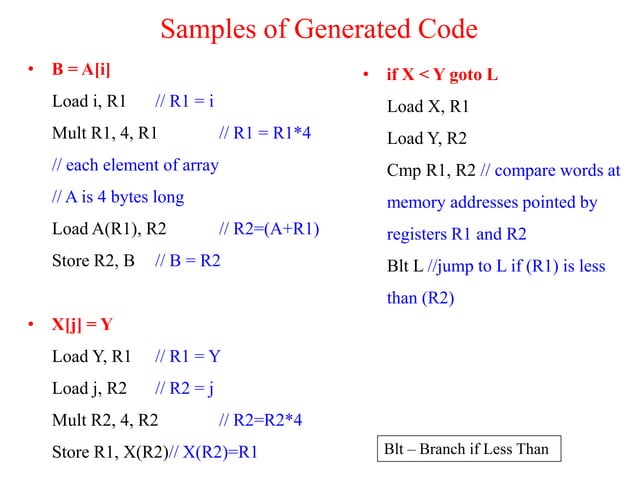 Code generation in Compiler Design | PDF