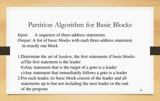 Code Generation Part-2 in Compiler Construction | PPTX