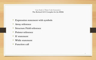 Code Generation Part-2 in Compiler Construction | PPTX