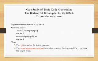 Code Generation Part-2 in Compiler Construction | PPT