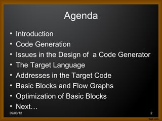 Code generator | PPT