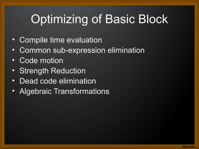 Code generator | PPT