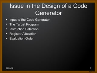 Code generator | PPT