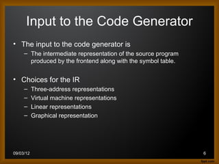 Code generator | PPT