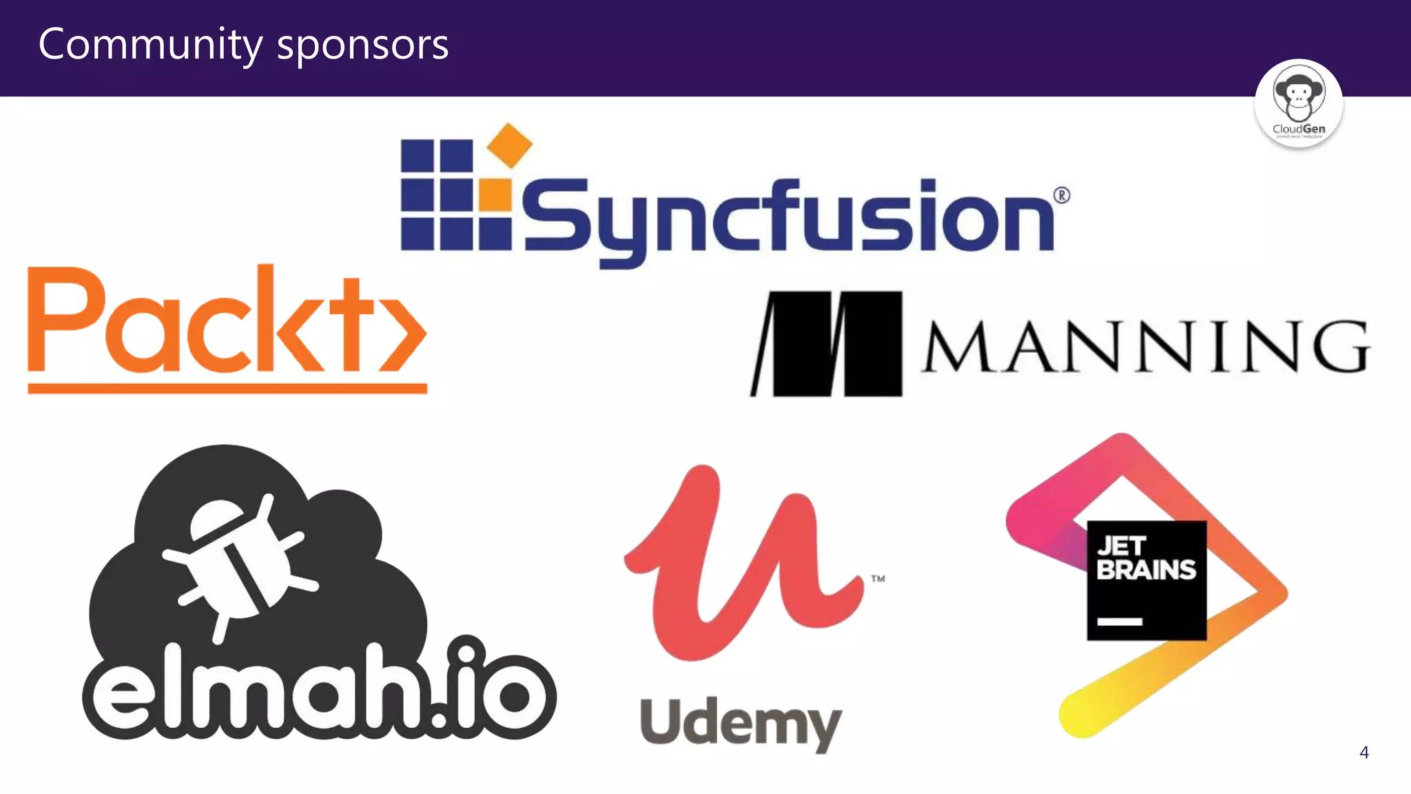 4
Community sponsors
 