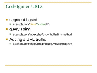 Codeigniter | PPT