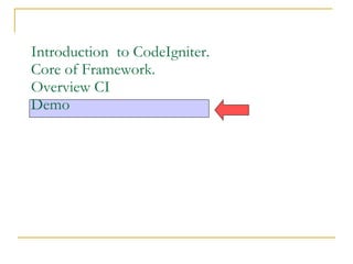 Codeigniter | PPT