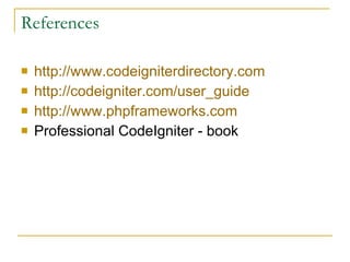Codeigniter | PPT