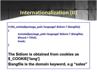 Internationalization (II)
 