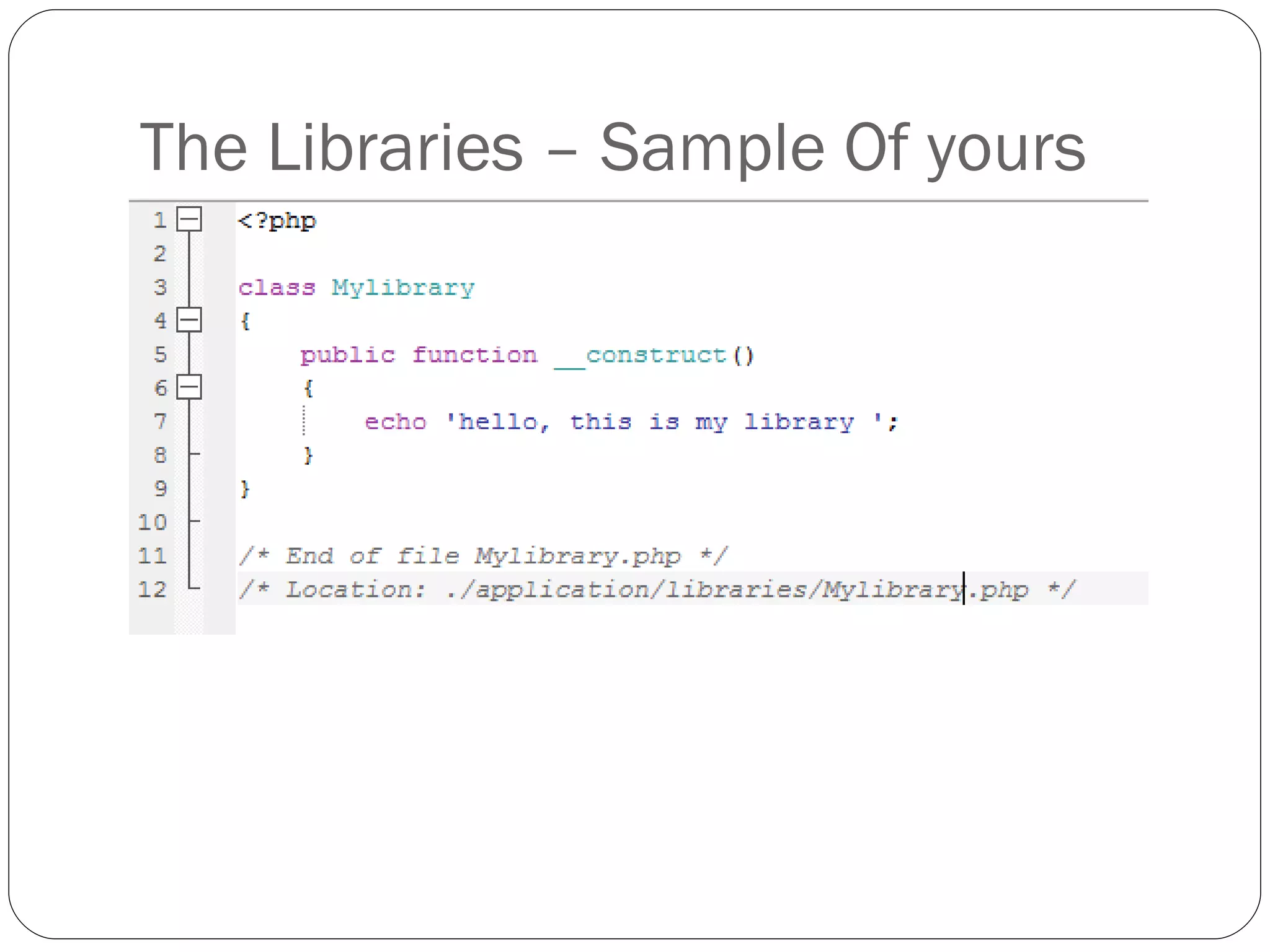 The Libraries – Sample Of yours 