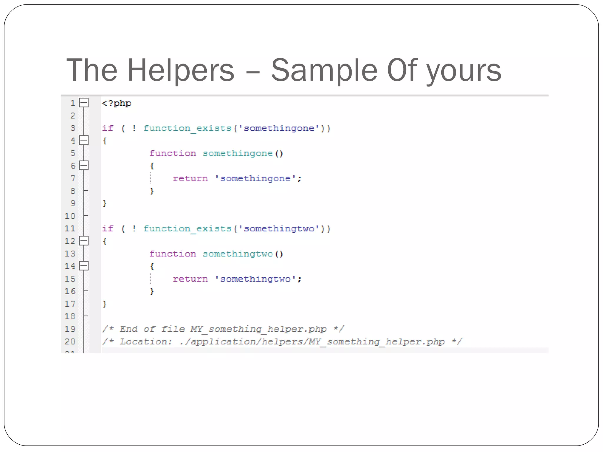 The Helpers – Sample Of yours 