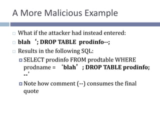 C Code Injection Drop D Code injection | PPTX