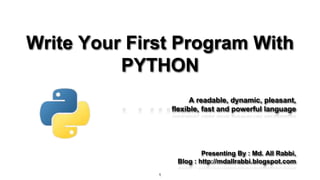 Code in python | PPT